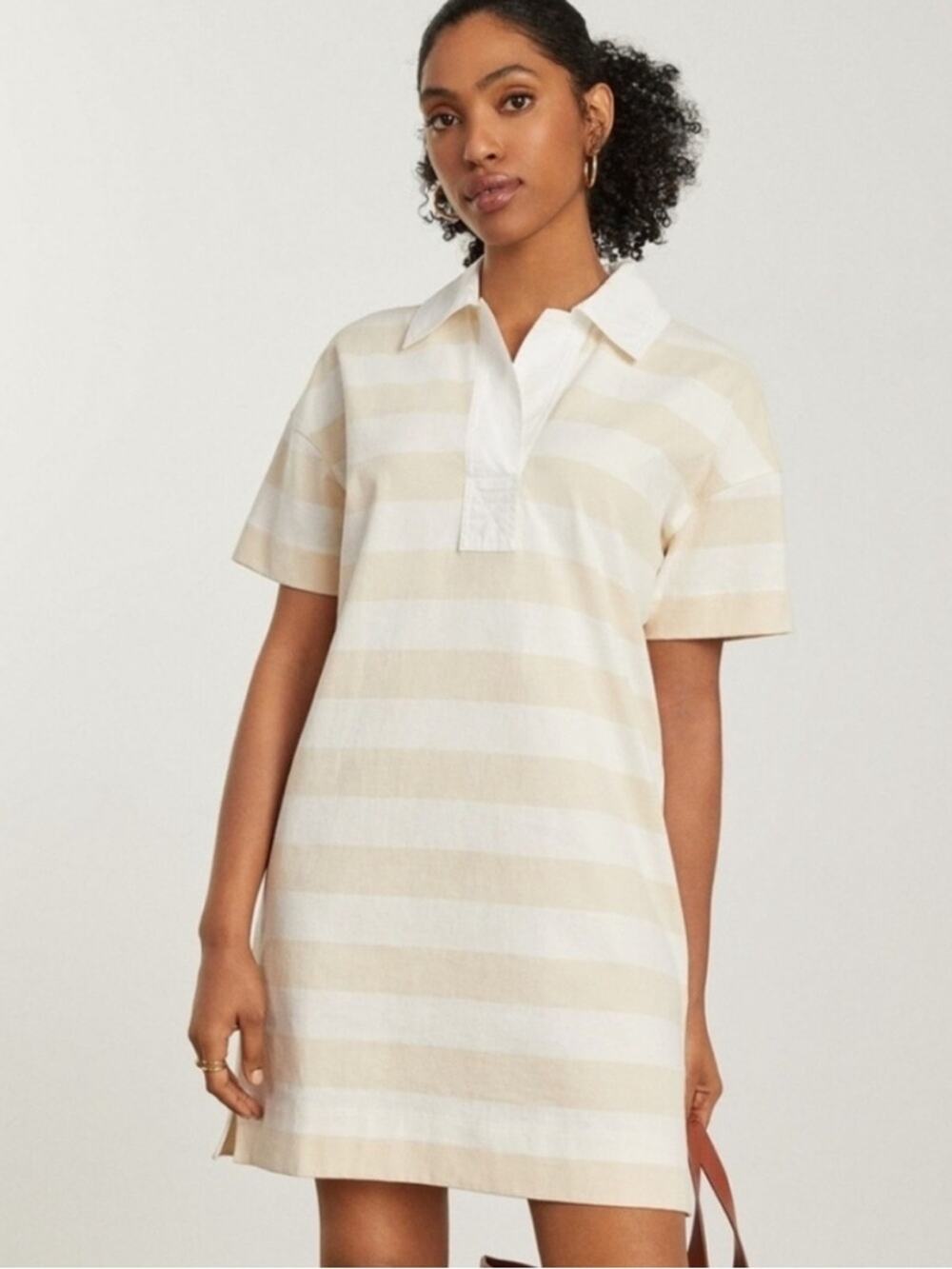 Everlane Organic Cotton Striped Polo Mini
Dress NWOT Size Small